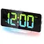 Будильник із живленням від мережі з нічним світлом RGB з Europlug - мініатюра 1