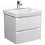 Тумба Мойдодир Unik 60-A Білий з умивальником Vivace 60 Білий - мініатюра 1