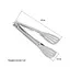 Щипці лопатки кухонні універсальні з нержавіючої сталі для грилю, м'яса, барбекю 24 см, Kitchen Master Сріблястий 85302 - мініатюра 10