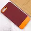 Чехол TPU+PC Bichromatic для Apple iPhone 7 plus/8 plus 5.5 Brown burgundy/Orange - миниатюра 4