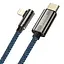 Кабель кутовий Baseus Elbow Type-C - iPhone (Lightning) CACS000303 чорно-синій - мініатюра 1