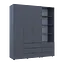 Шкаф для одежды Doros Гелар Графит 3ДСП с пеналом 176.2х49.5х203.4 (42005169) - миниатюра 7