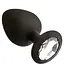 Анальна пробка з кристалом Mai Attraction Toys №47 Black - мініатюра 1