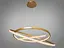 Світлодіодна люстра підвіс з пультом, димером, 165Вт, золото - мініатюра 3