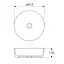 Умивальник накладний Imprese Black Edge 41,5x41,5x13,5 см білий/чорний i11094, Білий - мініатюра 2