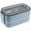 Ланчбокс Kite двойной с наполнением синий 1400 мл (K26-183-3) - миниатюра 1