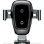 Бездротовий ЗП і тримач Baseus Metal Wireless Charger Gravity Car Mount (WXYL-B0A) - мініатюра 1