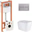 Набір Q-tap Nest 4 в 1 підвісний унітаз Tern Ultra Quiet 525x345x360 + комплект інсталяції QT17332303AW47507 - мініатюра 1