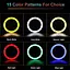 Селфи-лампа LED кольцевая Voltronic MJ-20 RGB 20 см + штатив - миниатюра 10