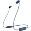 Наушники In-ear WI-C100 BT 5.0, IPX4, SBC, AAC, Wireless, Mic, синий Sony teh0013220 - миниатюра 1