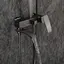 Душова система Gappo G2407-9, поворотний вилив - перемикач на душову головку, 3 режими, графітовий хром - мініатюра 2