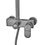 Душова система з алюмінію Armata BCD-009-J 3 режими CH6556, Сірий - мініатюра 5