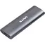 Внешний карман Maiwo внеш.для M.2 SSD NVMe/SATA combo через USB3.1 GEN2 Type-C безвинтов алюм. матовый серый (K1689) - миниатюра 1