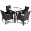 Садові меблі Di Volio Verona 4+1 чорні - мініатюра 1