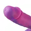 Фалоімітатор 8.2″ з вібрацією для секс-машин Hismith Purple Silicone Dildo with Vibe, KlicLok - мініатюра 6