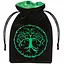 Мішечок для кубиків Q-Workshop Forest Black & green Velour Dice Bag (BFOR202) - мініатюра 1