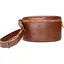 Шкіряна поясна сумка світло-коричнева - мініатюра 1