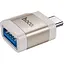Переходник Hoco UA31C Type-C male to USB female OTG adapter серый - миниатюра 1