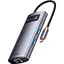 USB-хаб Baseus USB-HubBaseus Metal Gleam Series 4-in-1 Multifunctional Type-C HUB Docking Station Gray （Type-C to U (WKWG070113) - миниатюра 1