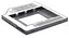 Внешний карман Gembird HDD 2,5" для ноутбука в отсек CD-ROM MF-95-01 (9.5 мм) (MF-95-01) - миниатюра 1