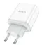 Мережевий зарядний пристрій Hoco C104A Stage single port PD20W charger ( EU ) Білий - мініатюра 1