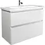 Тумба Мойдодир Палермо 90-U з умивальником ID-90 Білий - мініатюра 1
