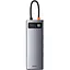 USB-хаб Baseus Metal Gleam Series 9-in-1 Multifunctional Type-C HUB Docking Station Space Gray (CAHUB-CU0G) [72635] - мініатюра 3
