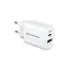 Зарядний пристрій ArmorStandart AR-T252WEU 25W GaN USB-C+ USB-A White (ARM89532) - мініатюра 1