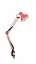 Настільна лампа на струбцині 60W E27 LU-074-1800 PINK (РОЖЕВА) TM LUMANO - мініатюра 1