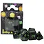 Набор кубиков Opaque 7 Dice Set - Black (w-green) , 7 шт. (g7dopaq01) - миниатюра 1