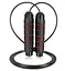 Скакалка скоростная PowerPlay 4210 Power Weighted Jump Rope Черная 2,7 м (PP_4210_Black/Red) - миниатюра 1