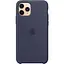 Оригинальный силиконовый чехол Apple Silicone Case для iPhone 11 Pro Max (6.5") Midnight Blue (MWYW2ZM/A) - миниатюра 1