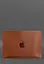 Кожаный чехол BlankNote для MacBook 14 дюйм Светло-коричневый Crazy Horse - миниатюра 3