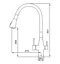 Смеситель для кухни Koer KI-72024-02 с выходом для питьевой воды (KR5011) - миниатюра 2