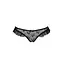 Трусики з воланами DONIA THONG black - Passion Exclusive L/XL - мініатюра 5