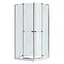 Душова кабіна Eger Rubik 90x90 без піддону 599-333/1, прозорий, хром - мініатюра 1