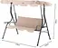 Садова гойдалка Garden Line Vip beige 170 x 110 x 153 см - мініатюра 7