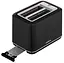 Тостер Ardesto T-K301E, Black, 800W, 2 тоста, 2 отделения, 7 режимов поджаривания, дисплей с индикацией времени приготовления, автоцентрирование, кнопка отмены приготовления, подогрев - миниатюра 3