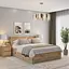 Ліжко двоспальне MebelStar Адель з ящиками 160x200 см Дуб тахо (MBS-1429) - мініатюра 1