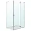 Душевая кабина прямоугольная Volle Benita 120x80 распашная прозрачное стекло 8 мм без поддона хром 1017.134600R3 коробки, правая, прозрачная, хром - миниатюра 1