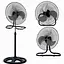 Вентилятор напольный 3в1 Domotec настольный настенный с металлическими лопастями 3 скорости 55 Вт - миниатюра 1
