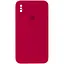 Чохол Epik Silicone Case Square Full Camera Protective AA для Apple iPhone XS Max 6.5 Червоний/Rose Red - мініатюра 1