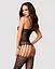 Бодистокинг Obsessive Bodystocking F235 тонкие подвязки нежный декор сеточка S/M/L - миниатюра 2