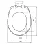 Сидения для унитаза с микролифтом NKP IPEK 0304 Soft Close+Quick Release из термопласта - миниатюра 7