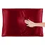 Шовкова наволочка «Чумацький Шлях» для подушки 70х50 см Наволочка від зморшок зі 100% натурального шовку Mulberry 19 моммі Бордовий - мініатюра 4