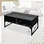 Журнальный стол Costway Moderne с подсветкой черный - миниатюра 6