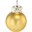 Комплект елочных шариков Chomik стеклянные 2.5 см золотистые 24 шт. (BOZ2126) - миниатюра 2