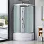 Душевой бокс Lidz Tani SB90x90.SAT.HIGH.FR Frost, Хром матовый, матовый, хром матовый - миниатюра 3