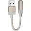 Перехідник Hoco UPA32D Clever USB to 3.5mm Gold - мініатюра 1