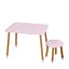 Дитячий стіл з табуреткою 04-026R МДФ, дерево, рожевий - мініатюра 1